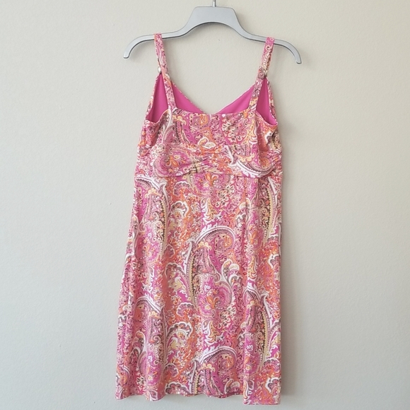 LOFT Pink Paisley Knit Dress - Picture 11 of 11